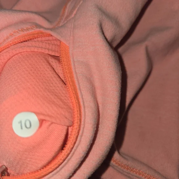 lululemon athletica Long Sleeve Henley Pullover in Coral Pink - Picture 3 of 4